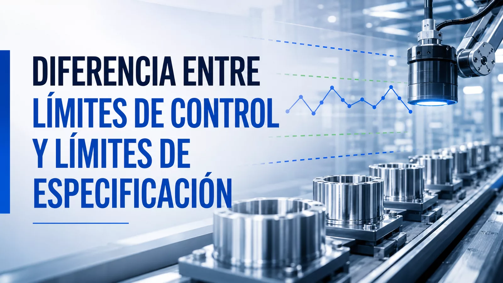 Diferencia entre límites de control y límites de especificación en control estadístico de procesos