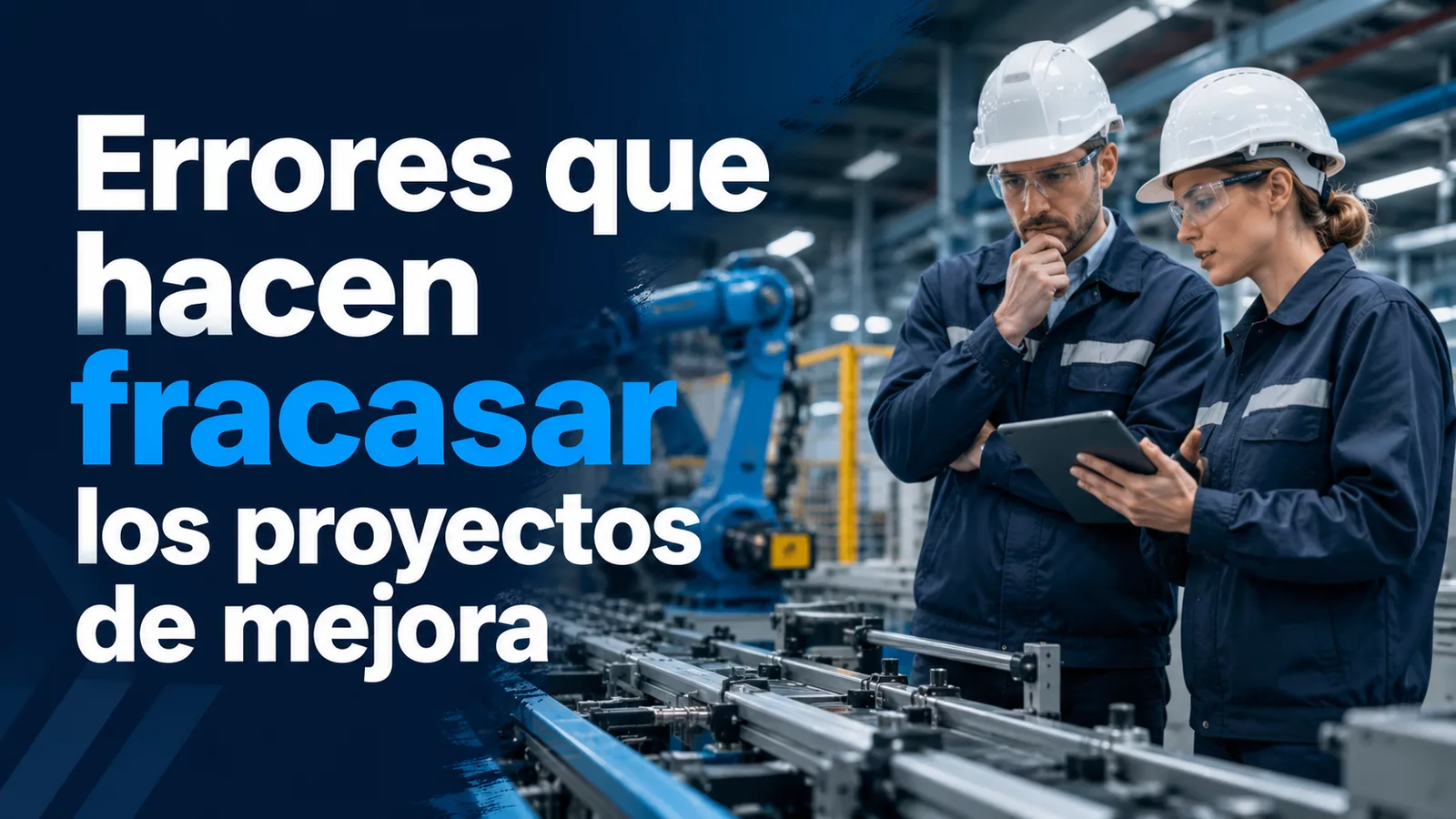 Equipo analizando errores que pueden hacer fracasar un proyecto de mejora de procesos.