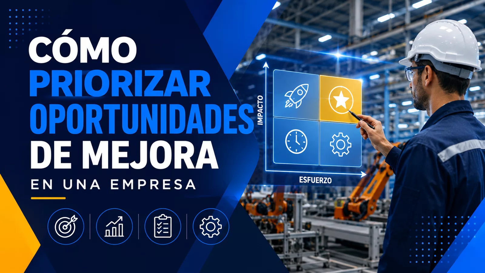 Priorización de oportunidades de mejora mediante criterios de impacto, urgencia y factibilidad